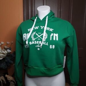 New York Women's Cropped Sweatshirt Hoodie size 1X